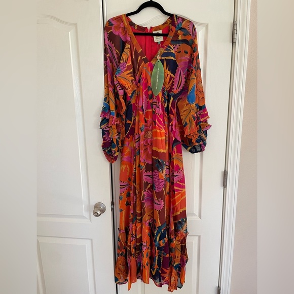 FARM Rio
Vintage Wave Long Sleeve Maxi Dress size S - Picture 5 of 5
